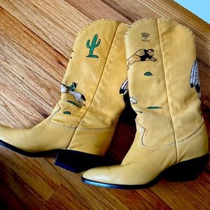 Vintage artisan cowboy boots